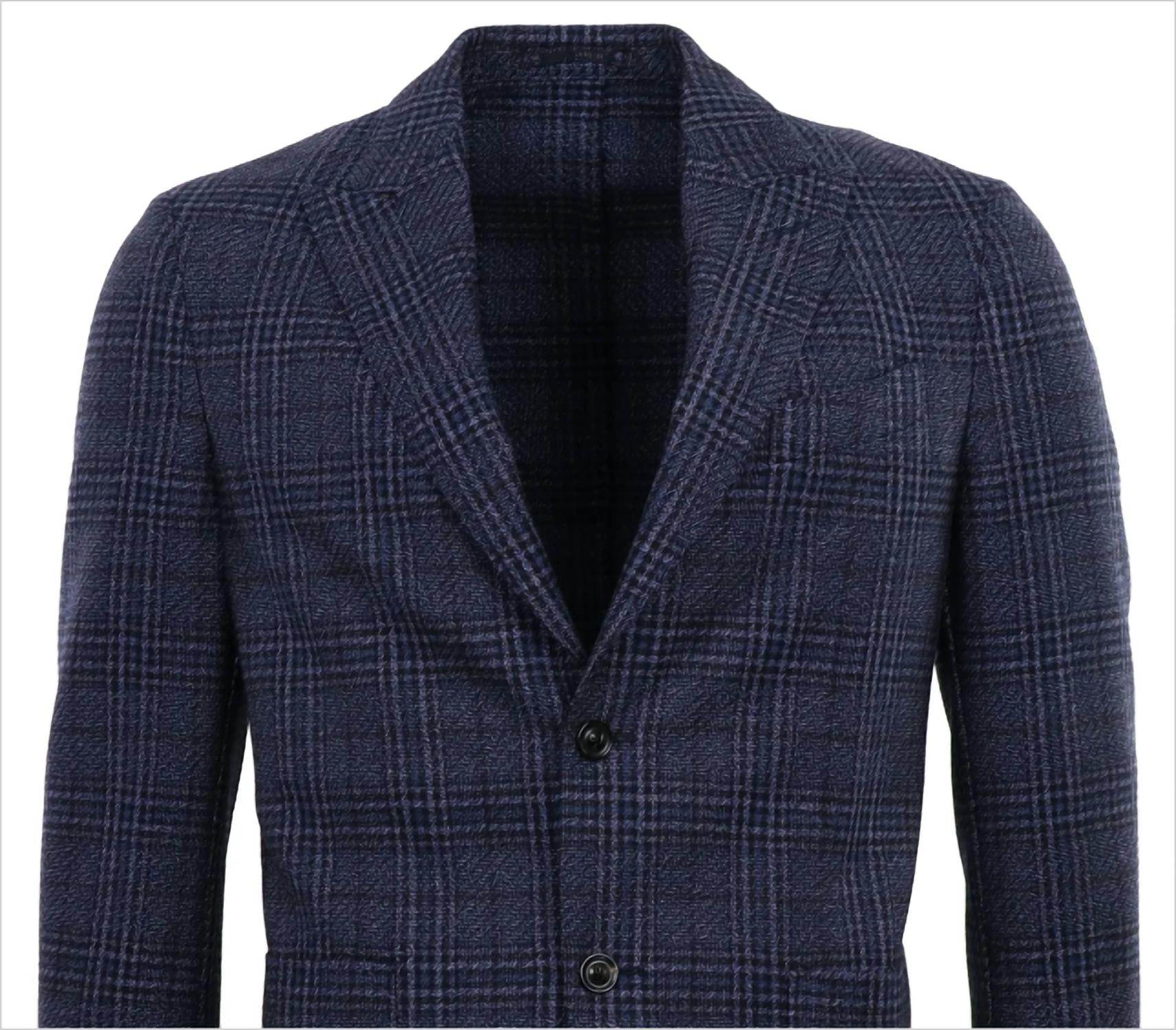 Men's Plaid Stretch Blazer