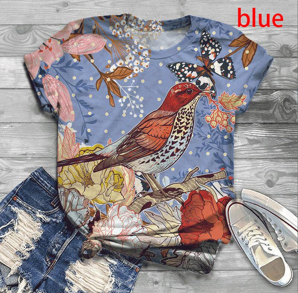 T-shirt Women's Short Sleeve Top Beautiful Graphic T-shirt