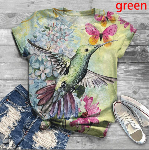 T-shirt Women's Short Sleeve Top Beautiful Graphic T-shirt