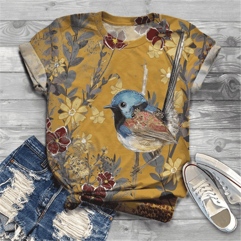 T-shirt Women's Short Sleeve Top Beautiful Graphic T-shirt
