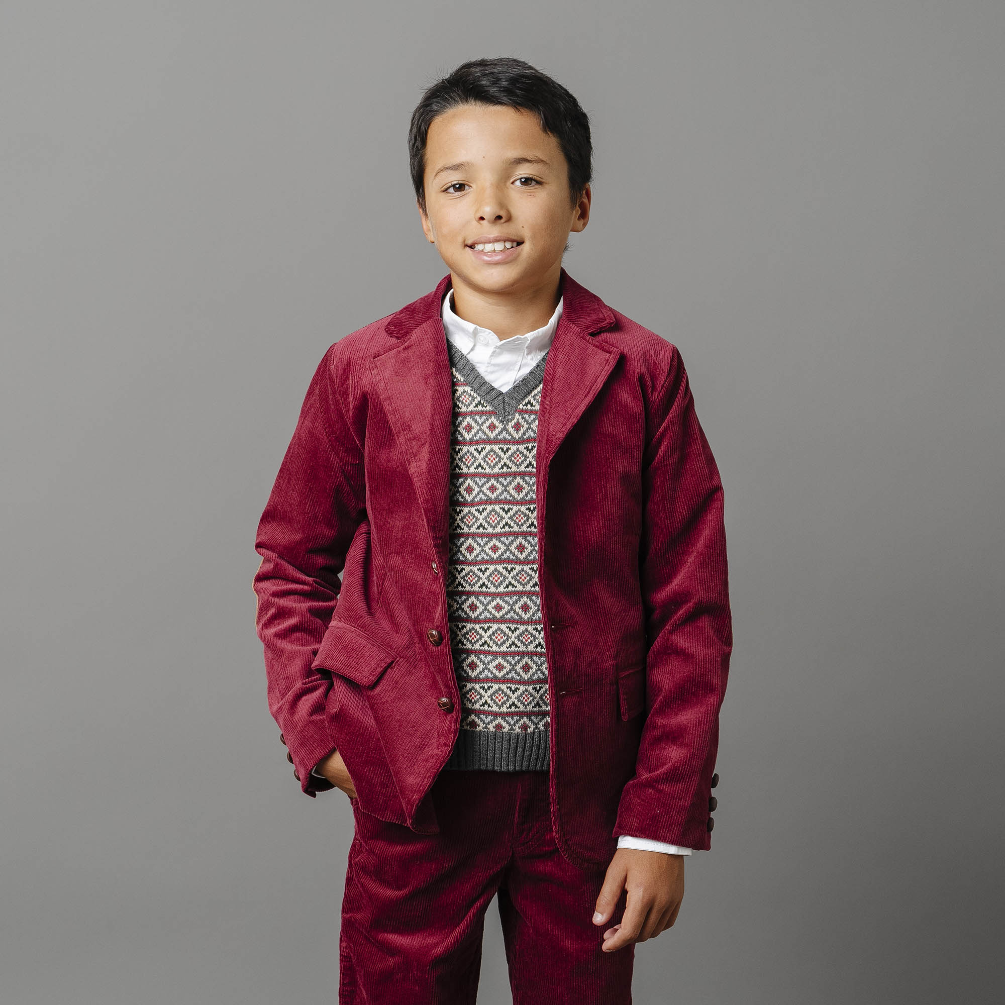 Organic Corduroy Blazer with Elbow Patches - Baby