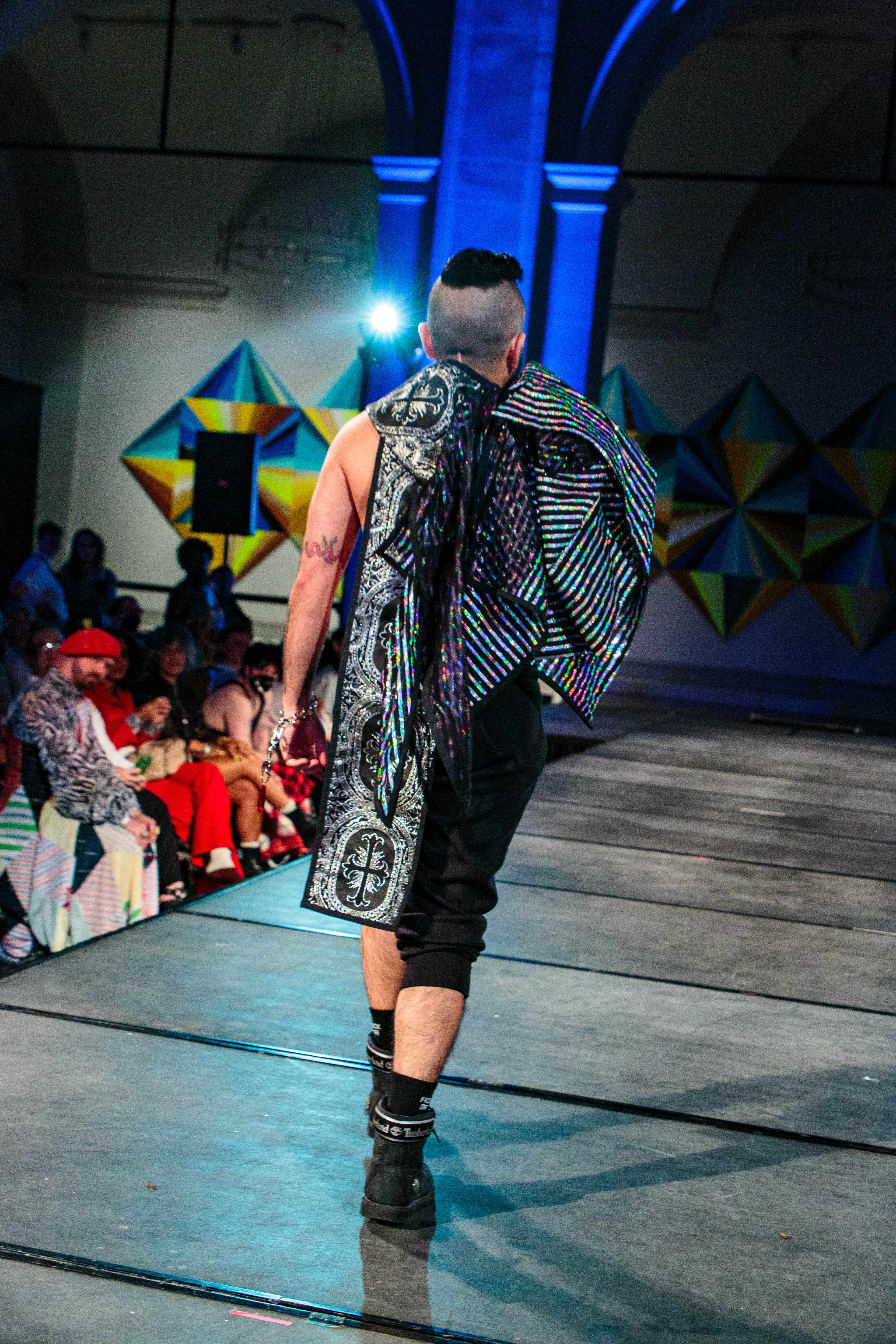 Reflective Pin Striped Blazer