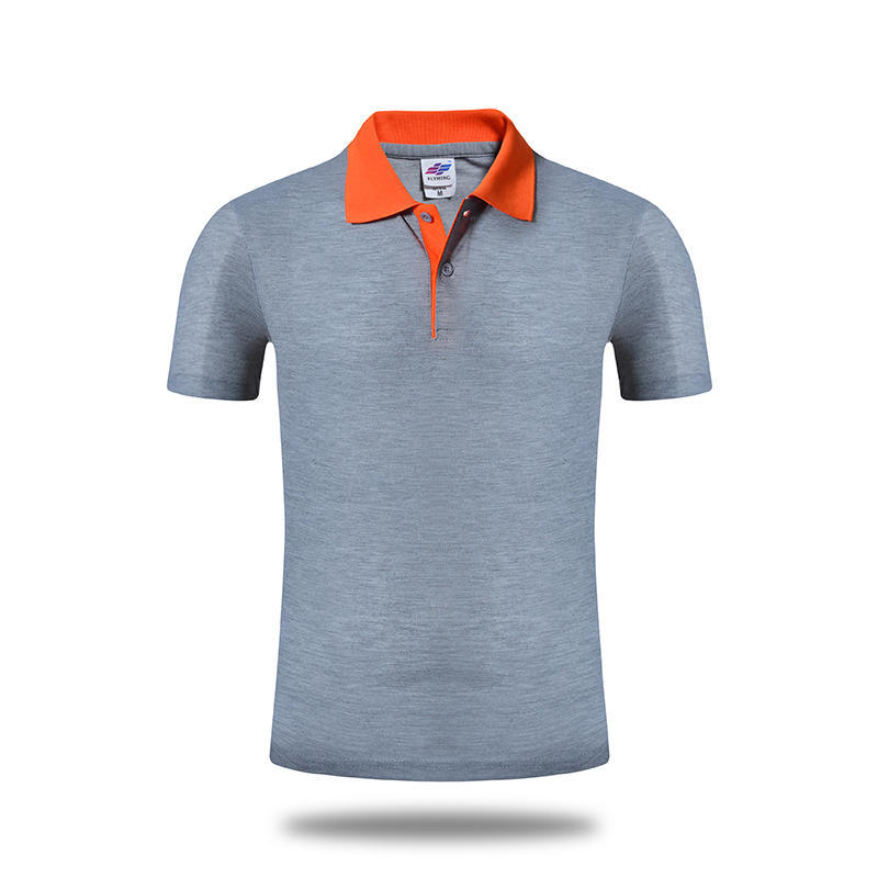 Stand Collar T-shirt Color Matching T-shirt