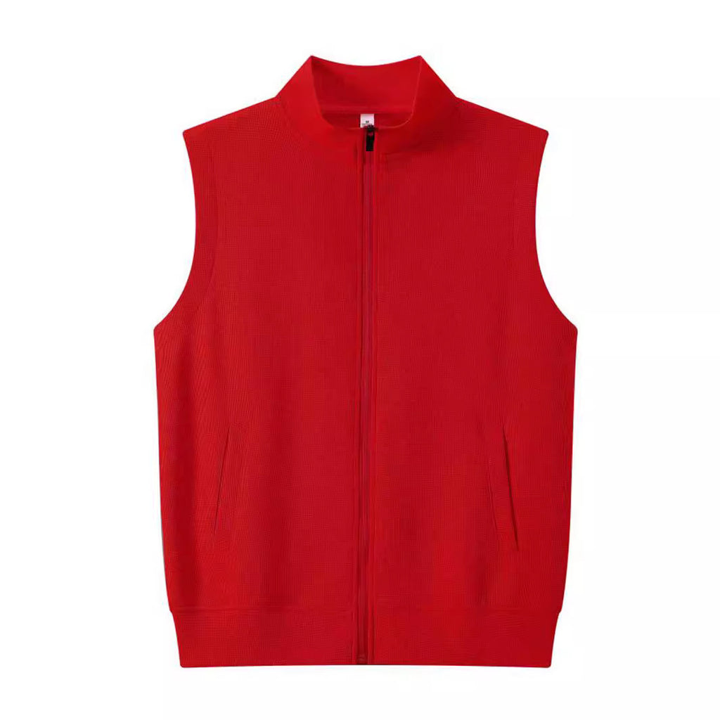 Solid Color Hoodie Vest For Women
