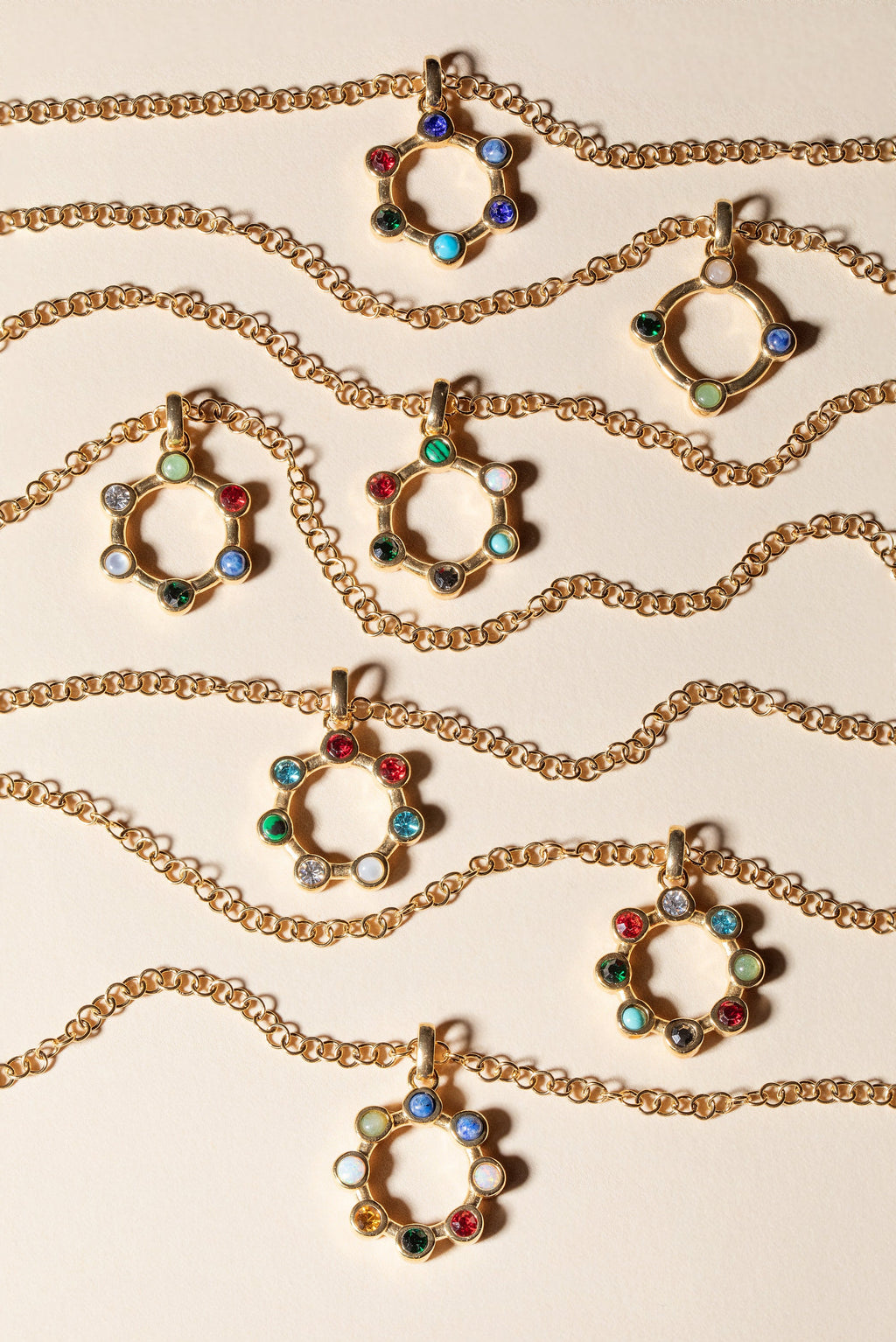 'I Love You' Hidden Message Acrostic Necklace