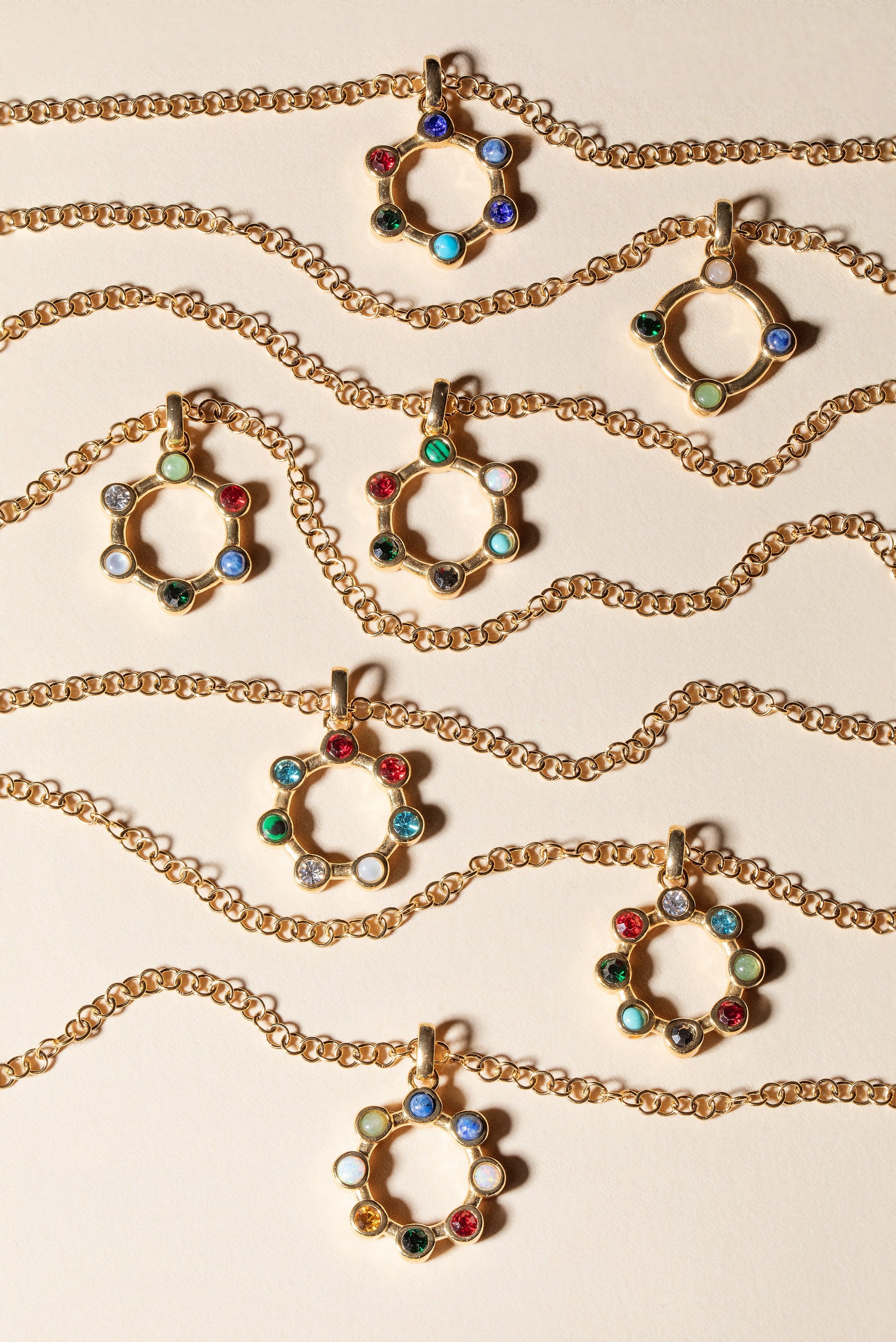 'I Love You' Hidden Message Acrostic Necklace