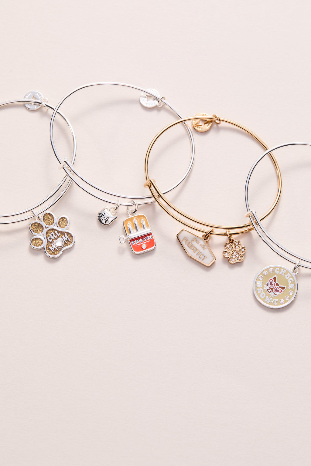 'Check Meow-T' Cat Charm Bangle