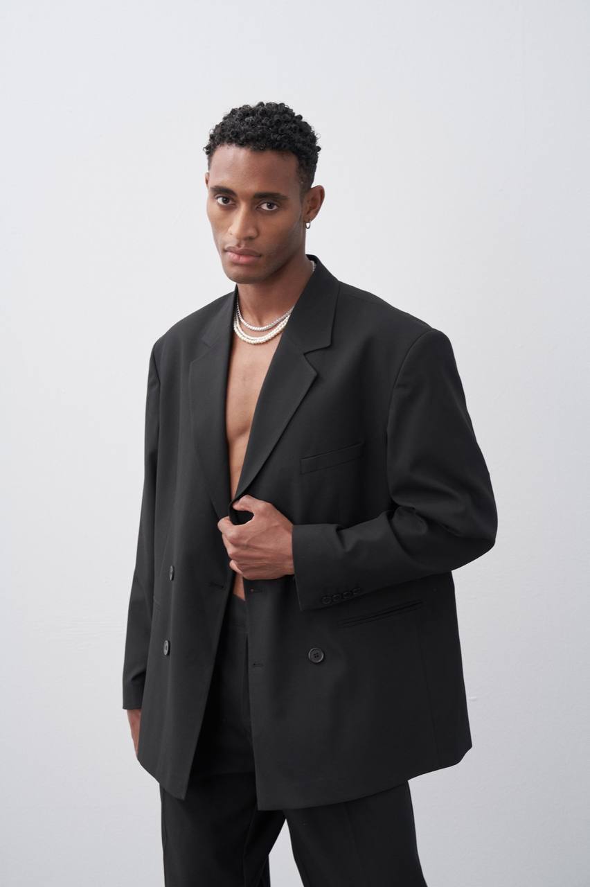Classic Double Breasted Blazer Suit