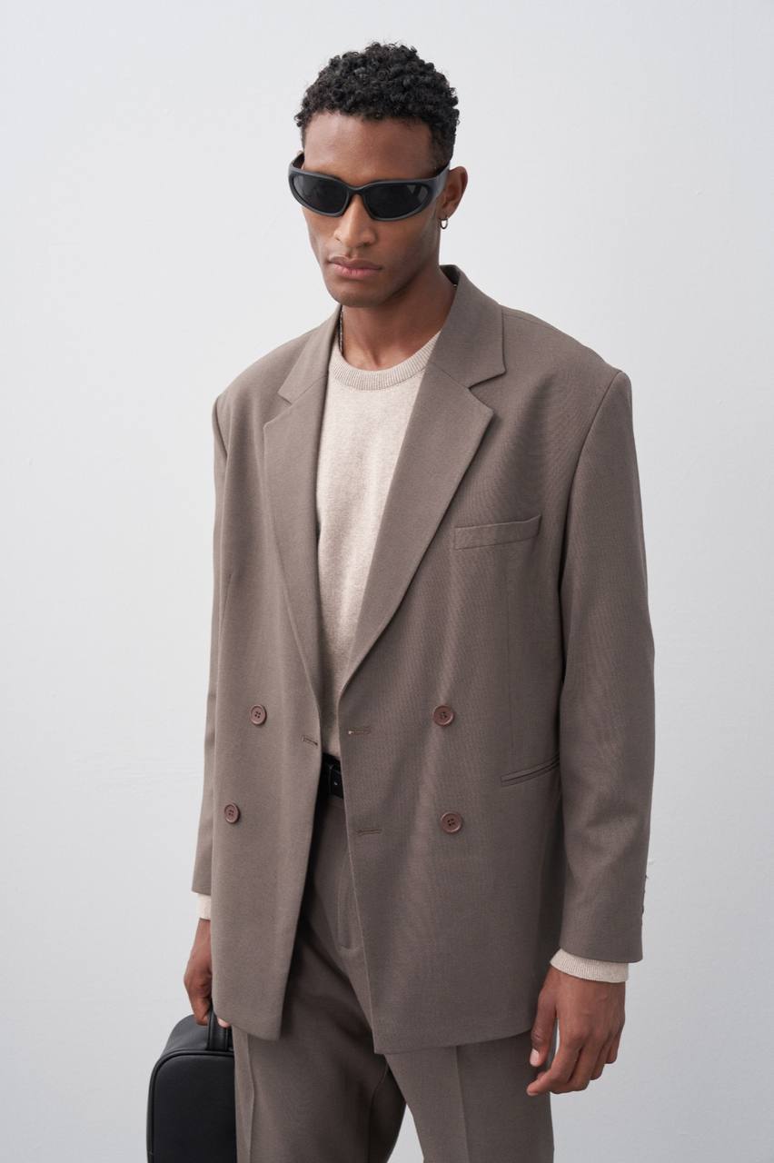 Classic Double Breasted Blazer Suit