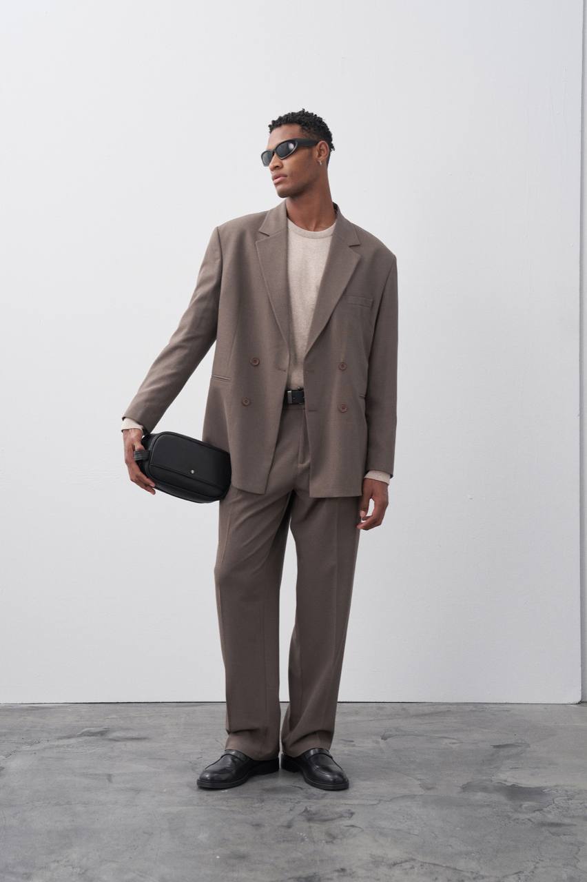 Classic Double Breasted Blazer Suit