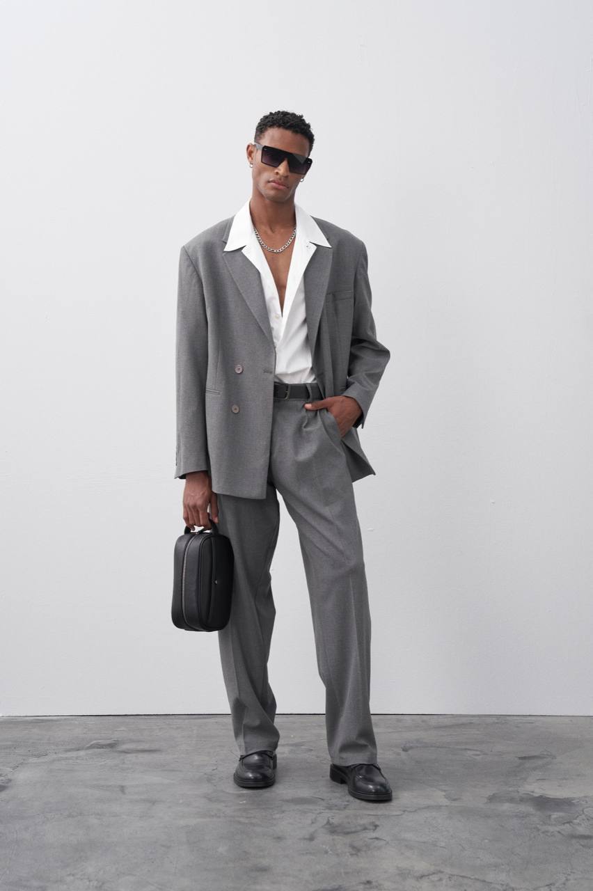 Classic Double Breasted Blazer Suit