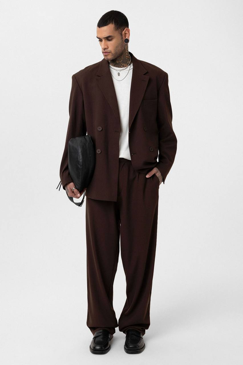 Classic Double Breasted Blazer Suit