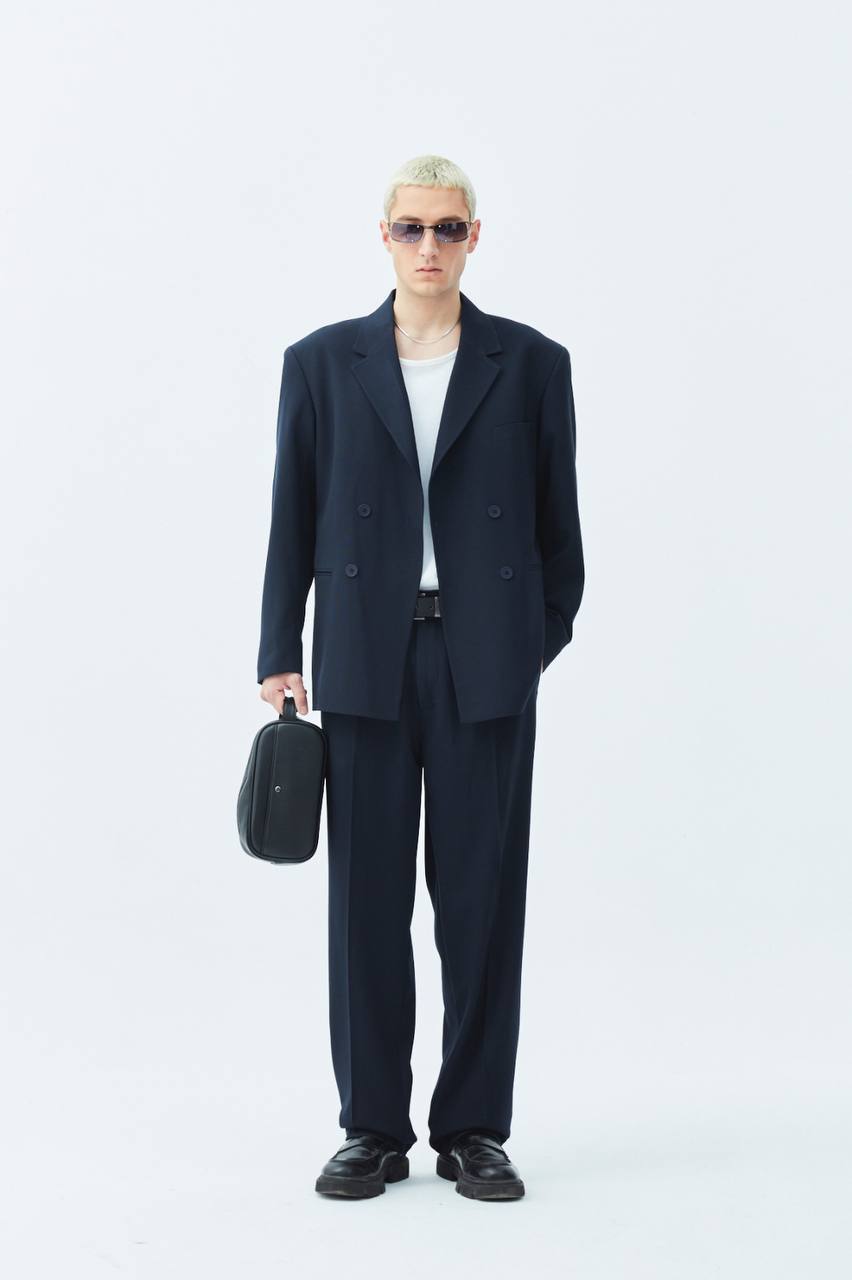 Classic Double Breasted Blazer Suit