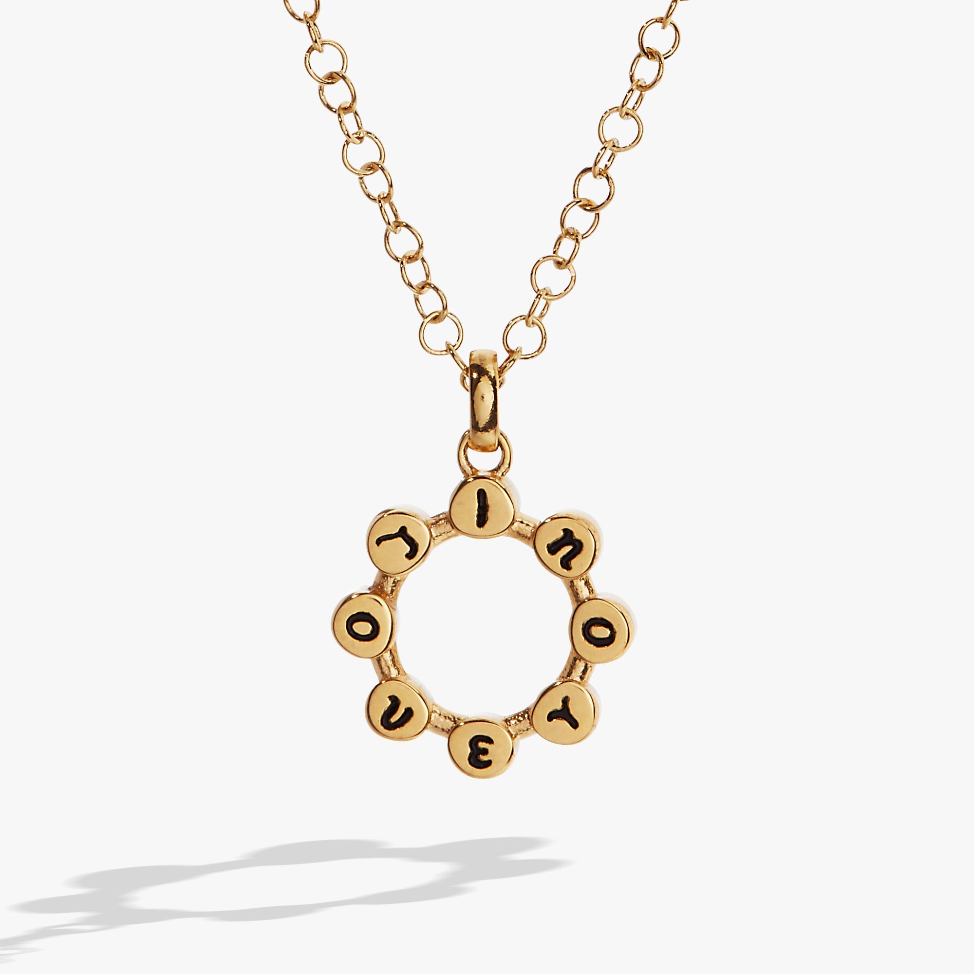 'I Love You' Hidden Message Acrostic Necklace