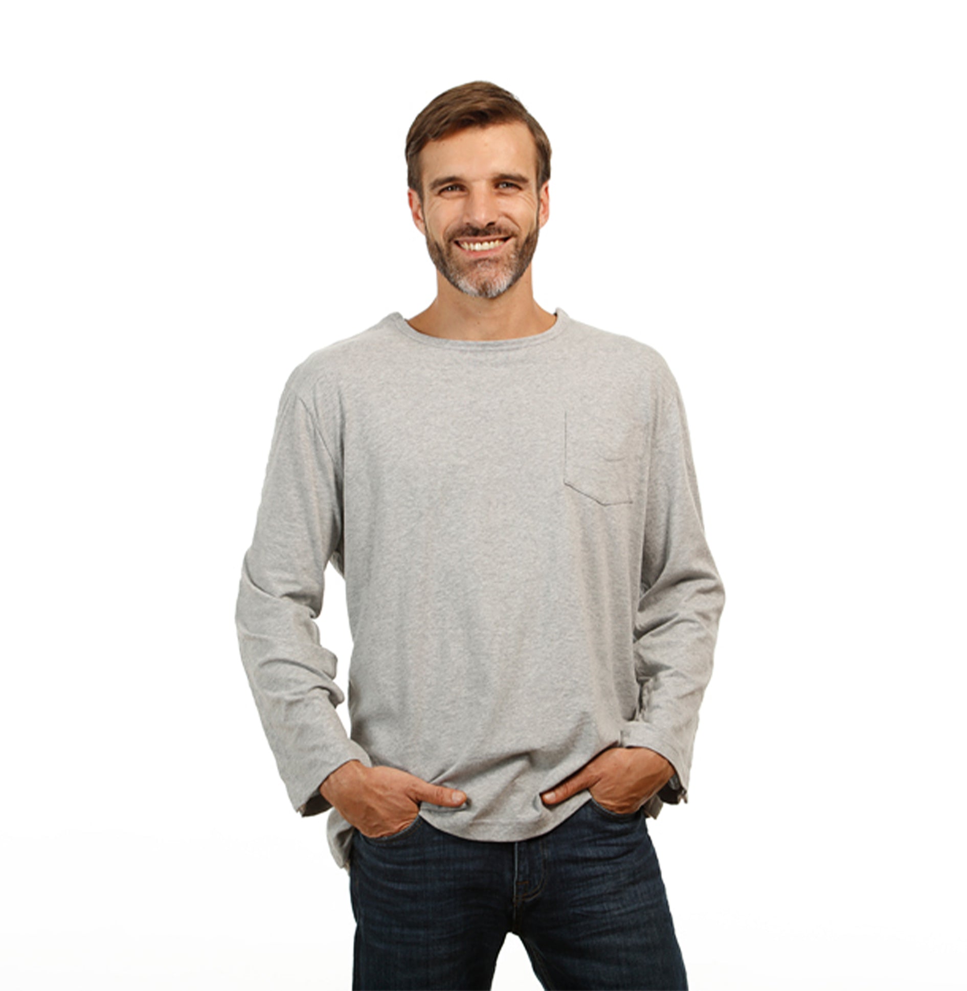 Tear Away Men's Post-surgery Shirt - Long Sleeve