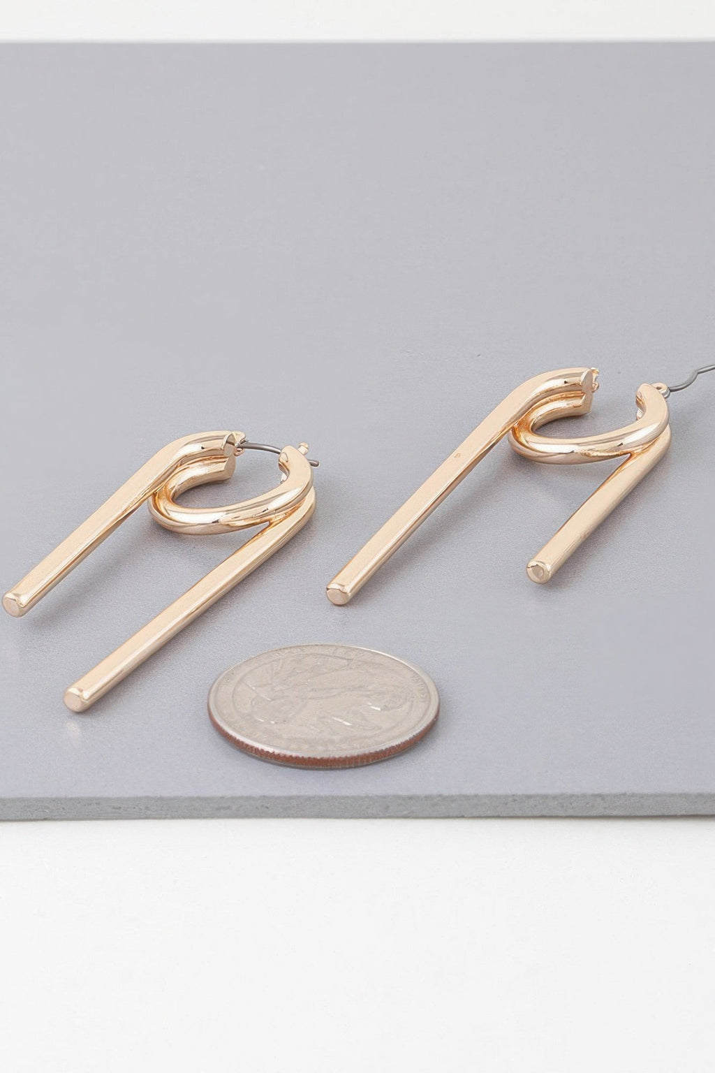 Multi Shiny Modern Drop Earrings