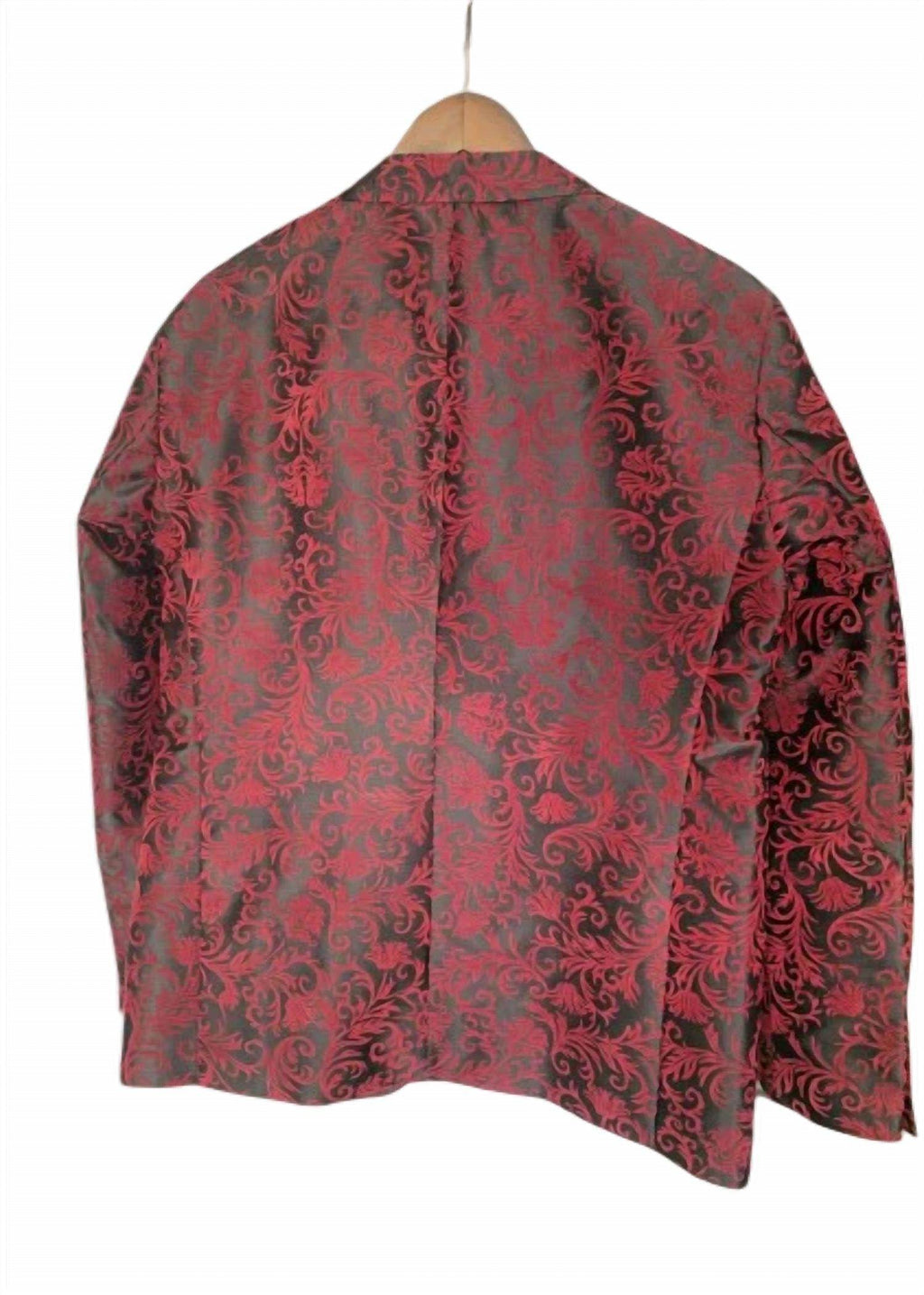 Men Jacquard Floral Blazer