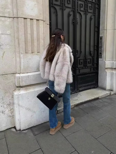 Fur Autumn And Winter Faux Fur Women's Clothing Top