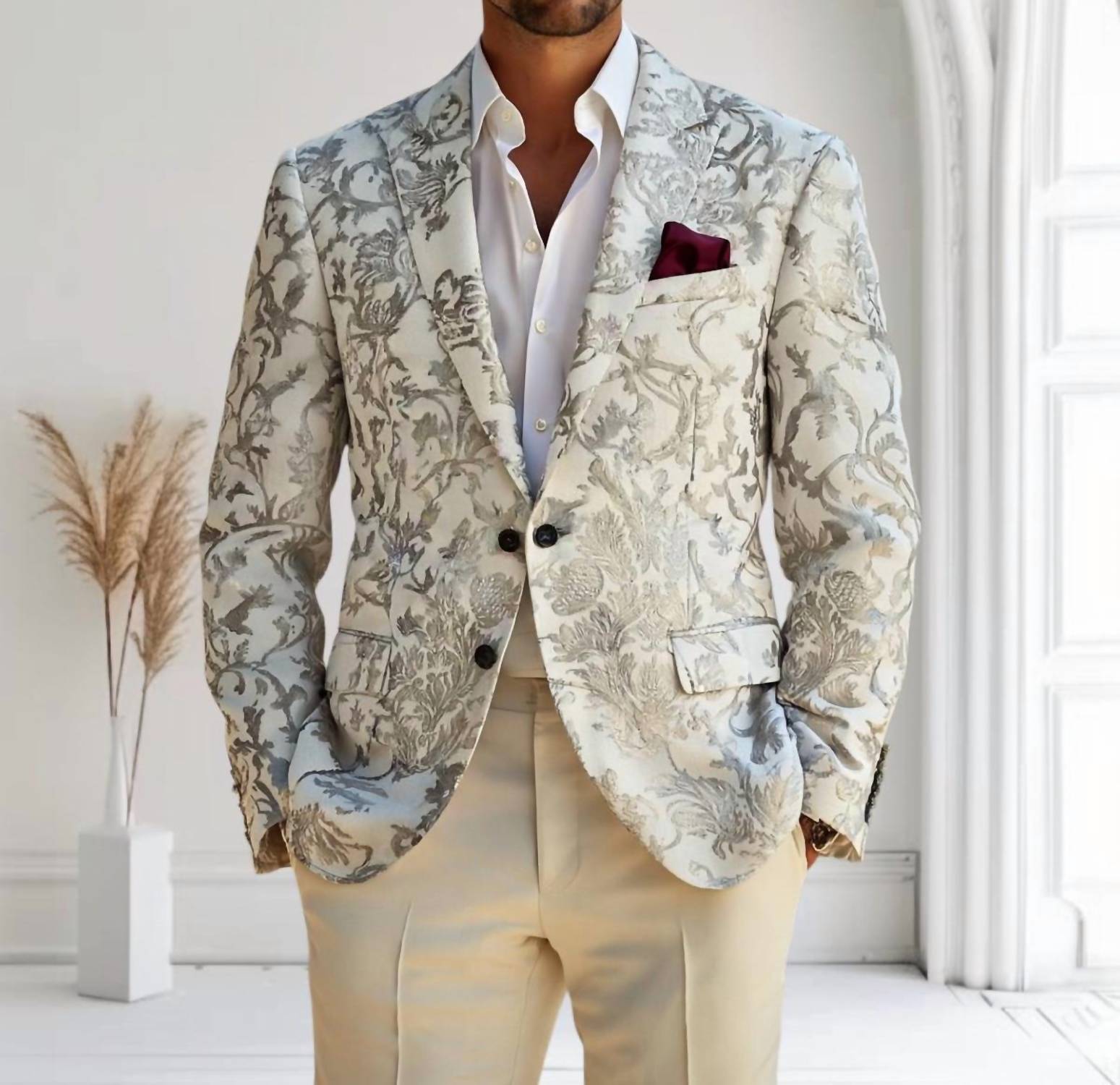 Embroidered Sport Blazer