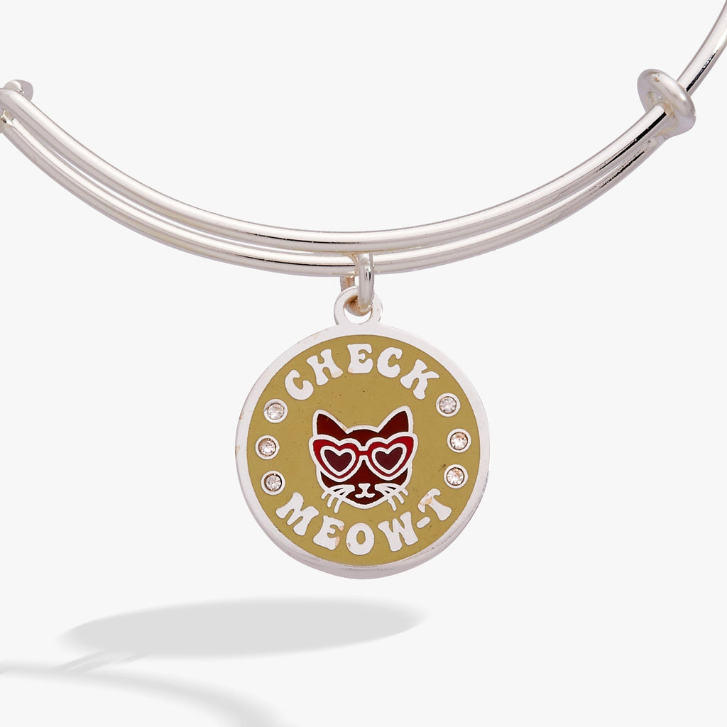 'Check Meow-T' Cat Charm Bangle