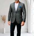 Two Tone Checked Blazer