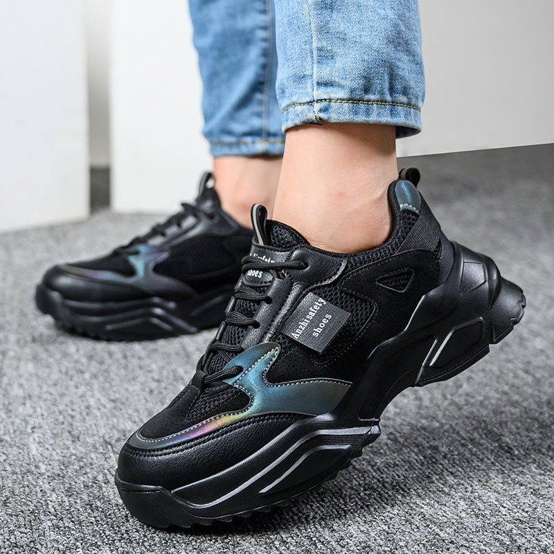 Lightweight Breathable Anti-Smash Work Shoes – Women's Safety Sneakers