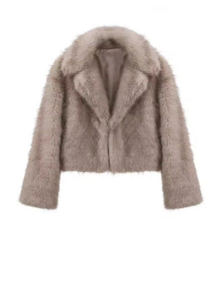 Fur Autumn And Winter Faux Fur Women's Clothing Top