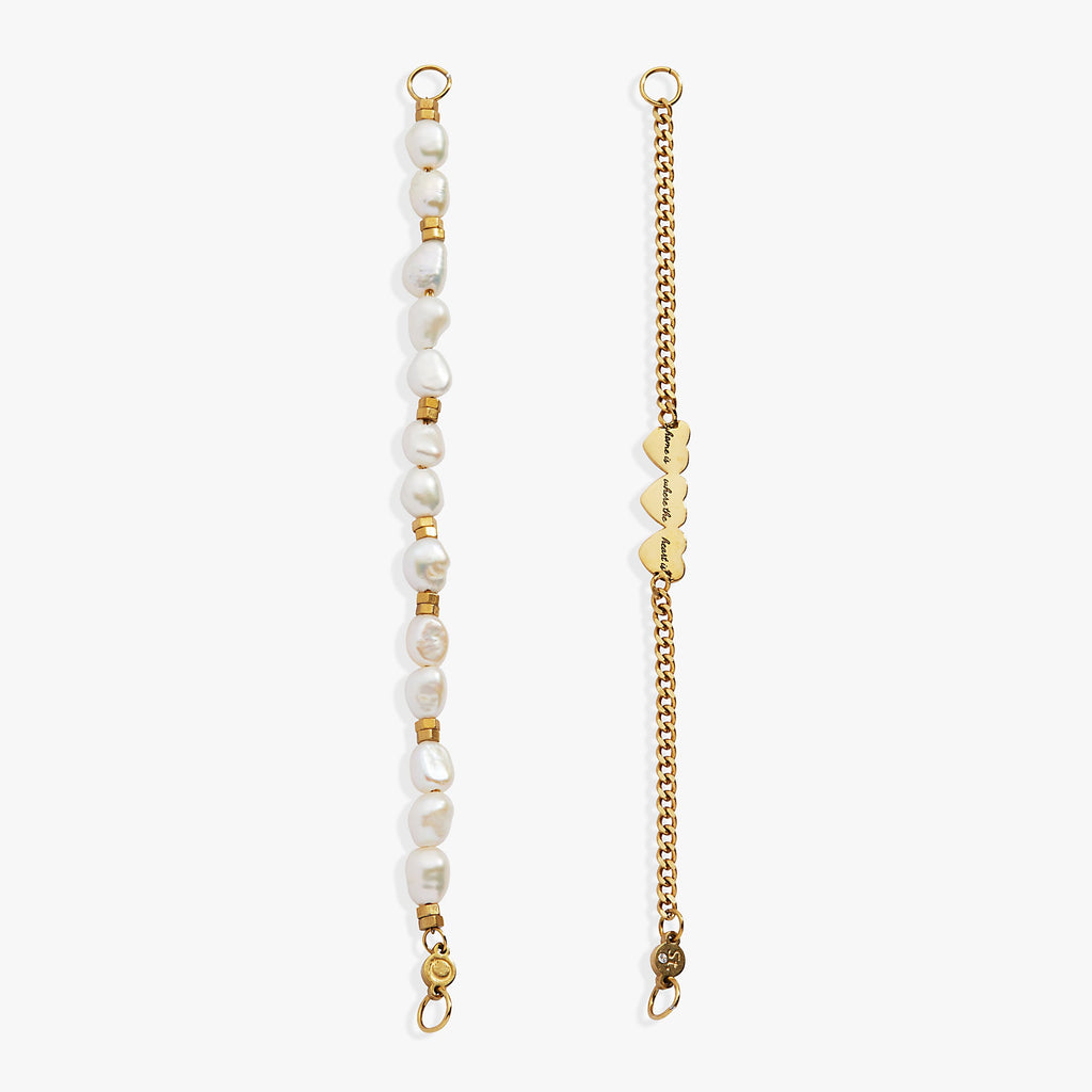 'Home Is Where The Heart Is' Pearl Stranded™ Bracelet Set