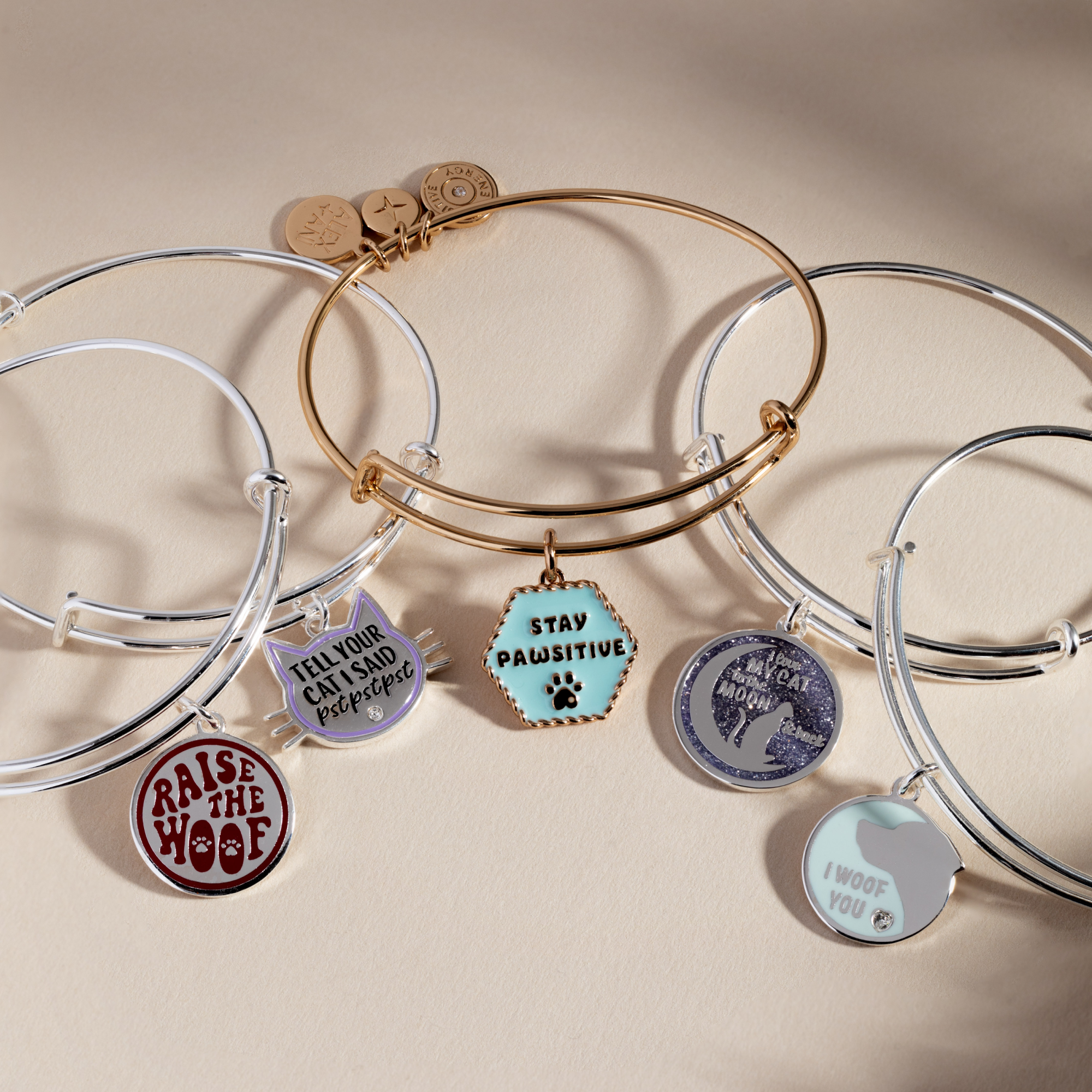 'Love My Cat to the Moon and Back' Bangle