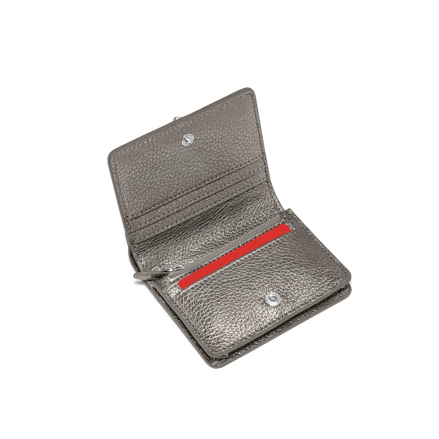 Brighton Everbloom Shimmer Small Wallet - Titanium