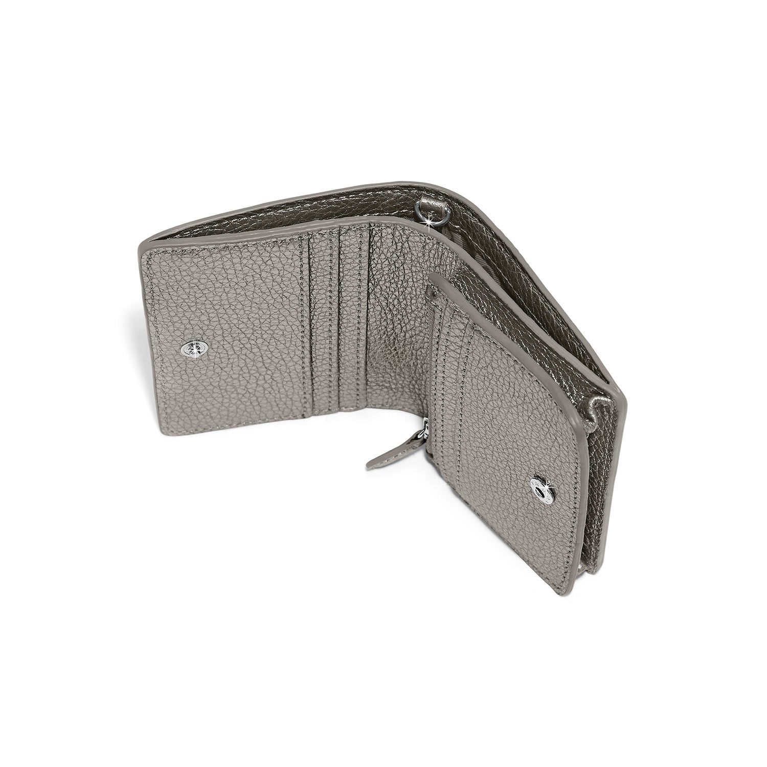 Brighton Everbloom Shimmer Small Wallet - Titanium