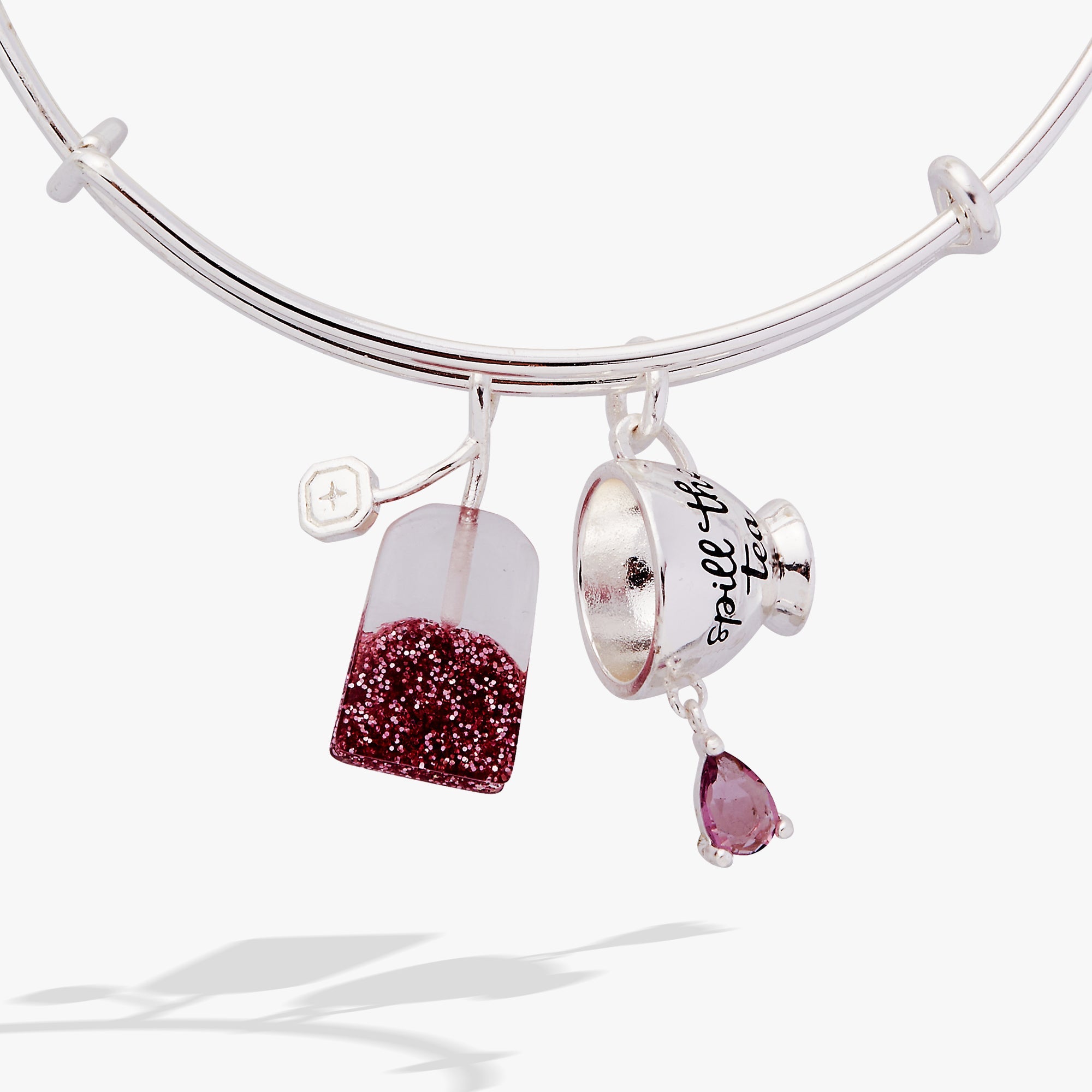 'Spill the Tea' Cup & Tea Bag Charm Bangle